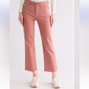 Ag Adriano Goldschmied Kinsley Dusty Blush Wide-Leg Pop Crop Jeans size 29